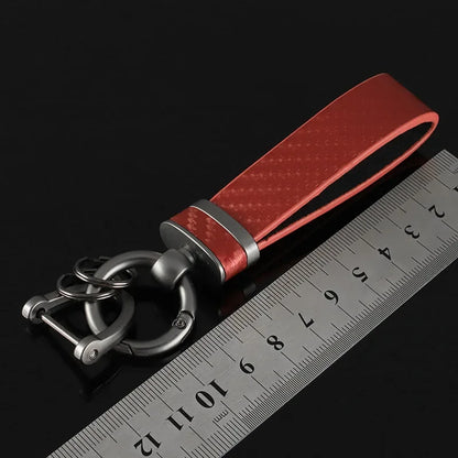 Luxury Metal Leather Car Keychain