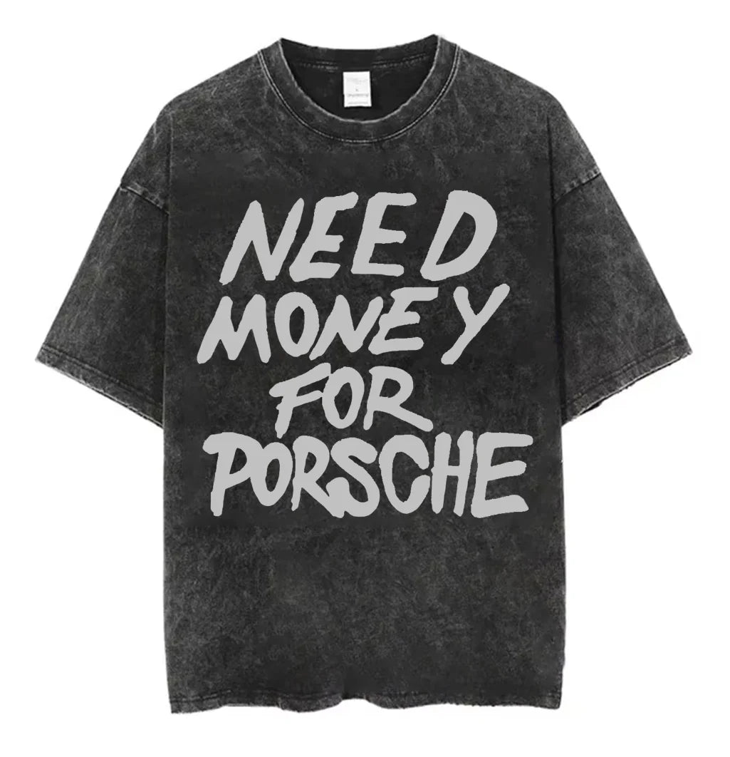 Summer Men Oversize Washed T-shirts 100% Cotton