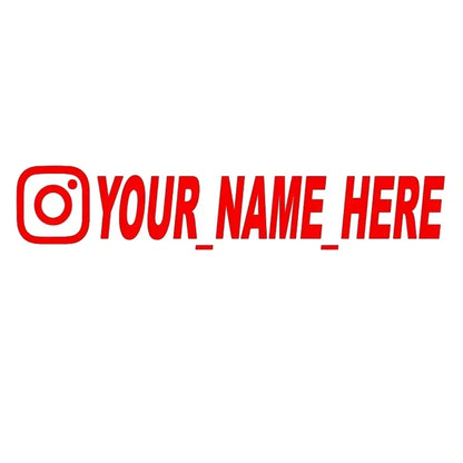 User Name Custom Personalized Instagram Vinyl Decals