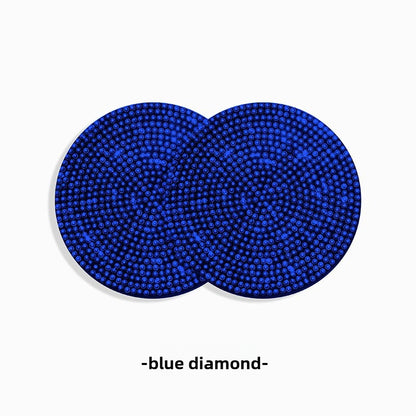 2Pcs Diamond Car Coaster