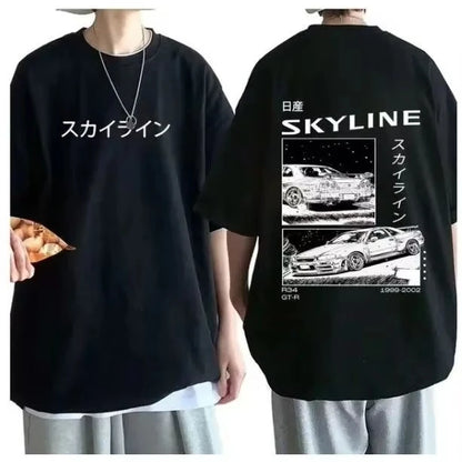 Summer New T-shirts American Retro Short-sleeved