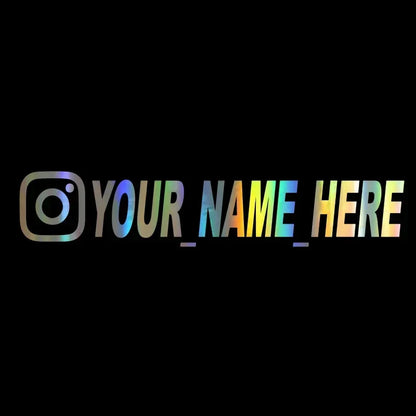 User Name Custom Personalized Instagram Vinyl Decals