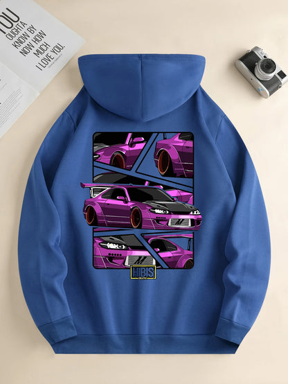 Men's n hoodie, casual daily drawstring hooded sweatshirt