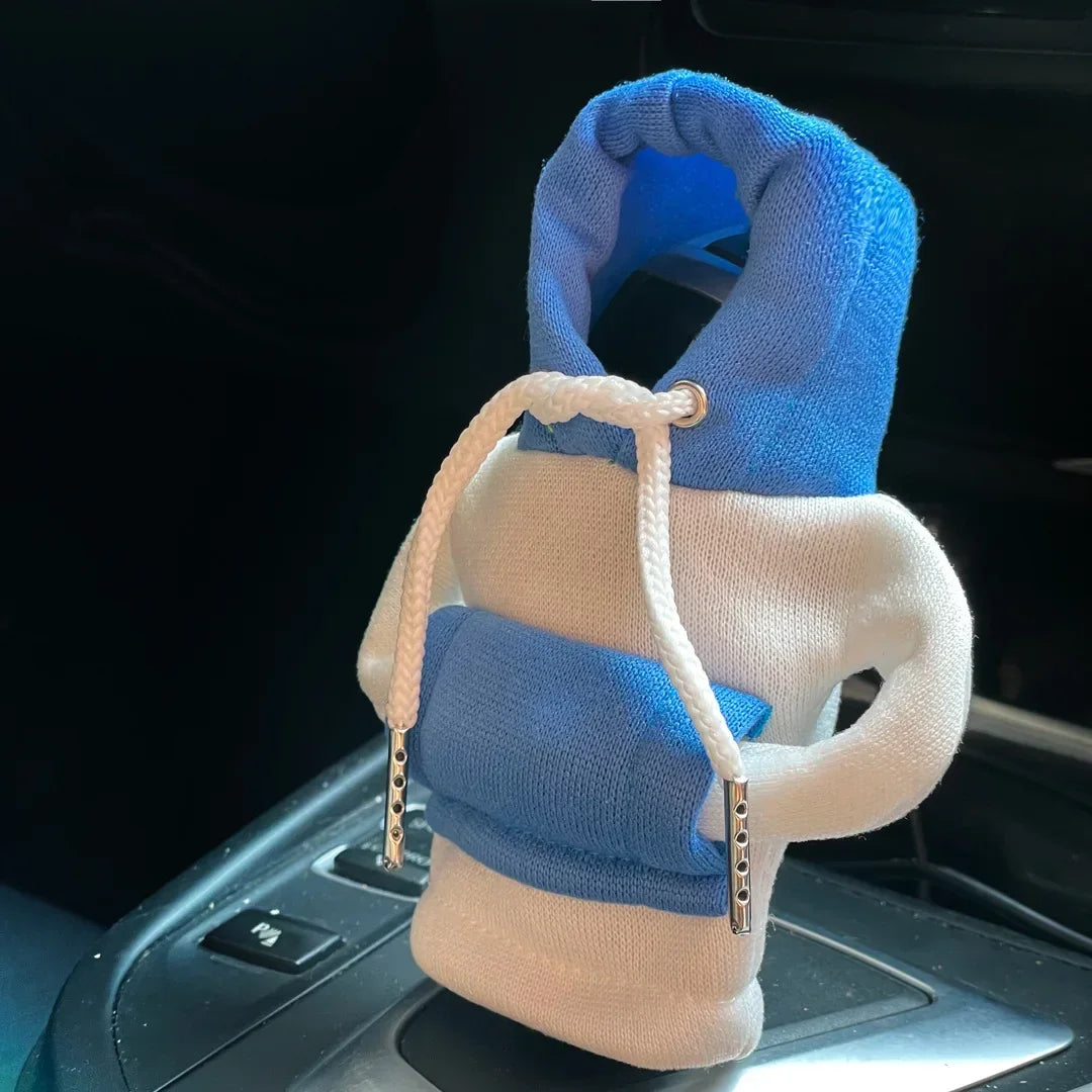 Fashion Hoodie Car Cute Cartoon Gear Shift Knob Cover