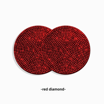 2Pcs Diamond Car Coaster