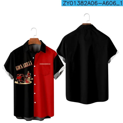 Men's Retro Racing Cars Hawaiian Shirts