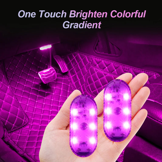 Multi Color Wireless Car LED Lights