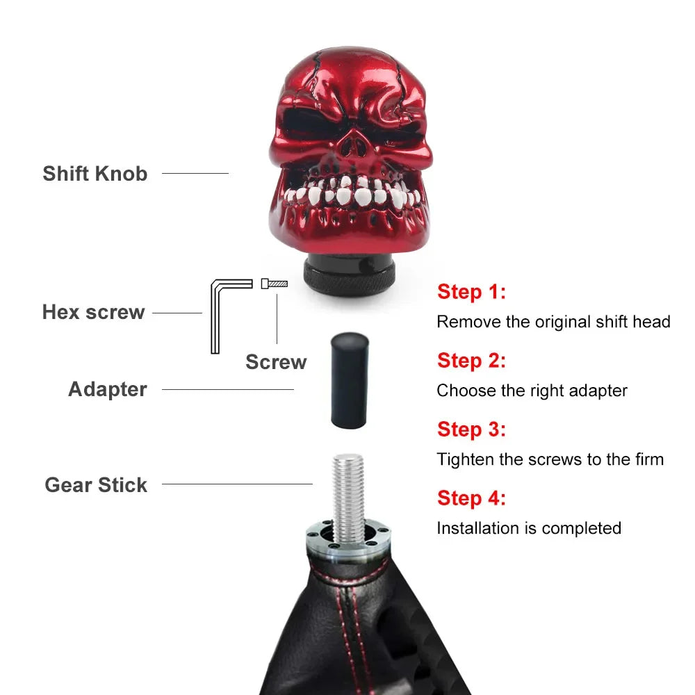 Universal Skull Gear Shift Knob