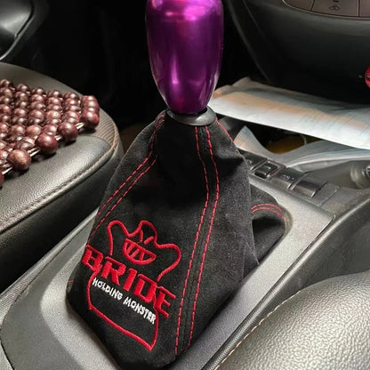 JDM Style Suede Leather Gear Shift Knob Boot