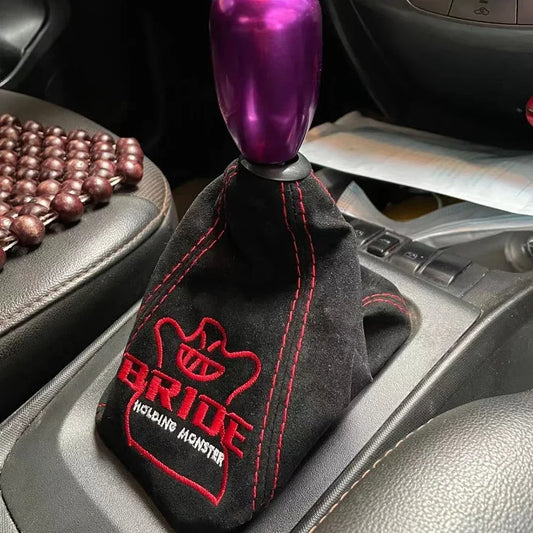 JDM Style Suede Leather Gear Shift Knob Boot