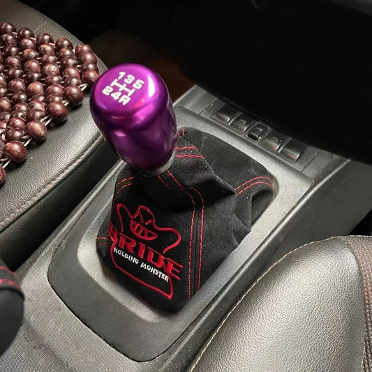 JDM Style Suede Leather Gear Shift Knob Boot