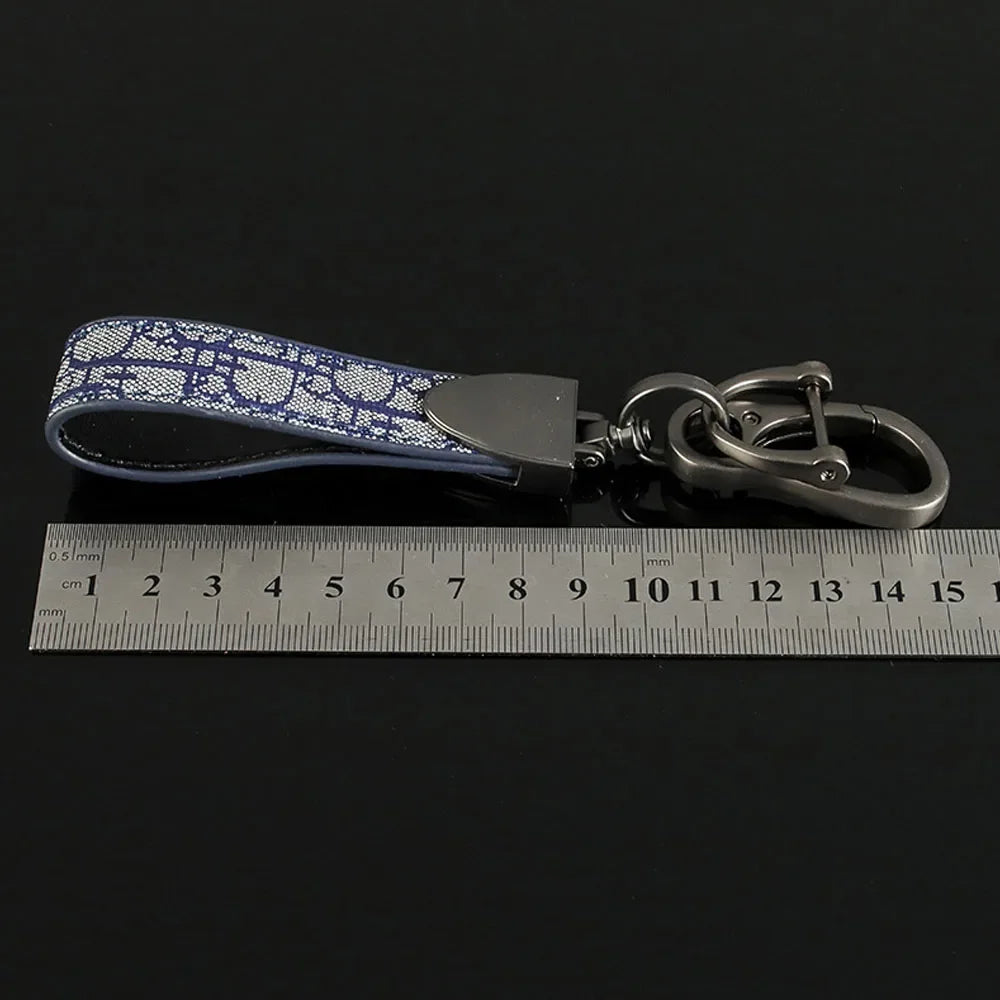 Luxury Metal Leather Car Keychain